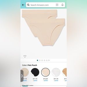 NWT Amazon Aware XL Women’s Underwear 2, Peach